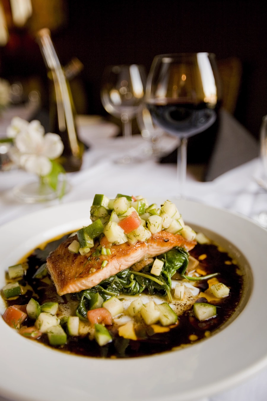 Lemon herb salmon